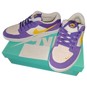 Nike SB Force 58 LA Lakers Court Purple Amarillo White Sneakers Brand New Never